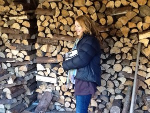 From our 2.5 acres we get an astonishing 70 tonnes of firewood every three years - Hollywood is such a clever young forest!!