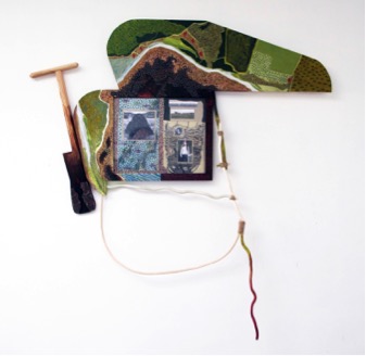 Iain Biggs, Flight/Paths: (Her bones…) 2018. (98cm x 104cm)