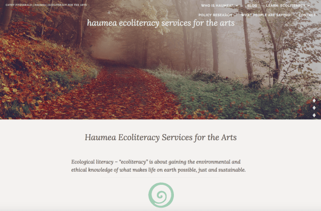 My new site, influenced by my having grown up in New Zealand. The spiral logo is a 'koru', inspired by new shoots on our NZ tree ferns but its also a common ancient symbol of where I live now, in Ireland, the home of my ancestors.